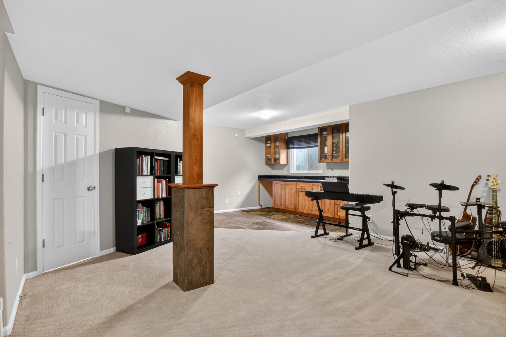 Basement Rec Room shown as photographed